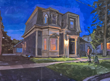Sarah Sackville artwork 'Night Gardening' at Gallery78 Fredericton, New Brunswick
