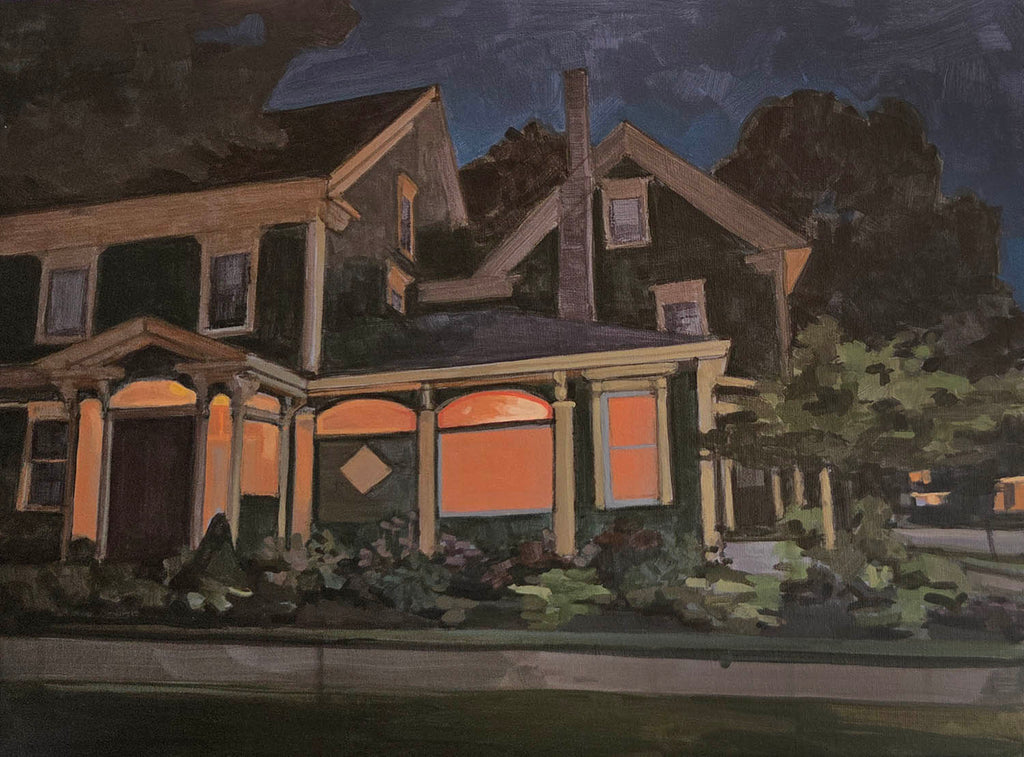 Sarah Sackville artwork 'Green House' at Gallery78 Fredericton, New Brunswick