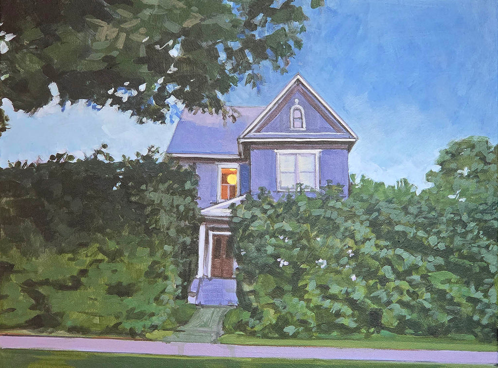 Sarah Sackville artwork 'Hedge House' at Gallery78 Fredericton, New Brunswick