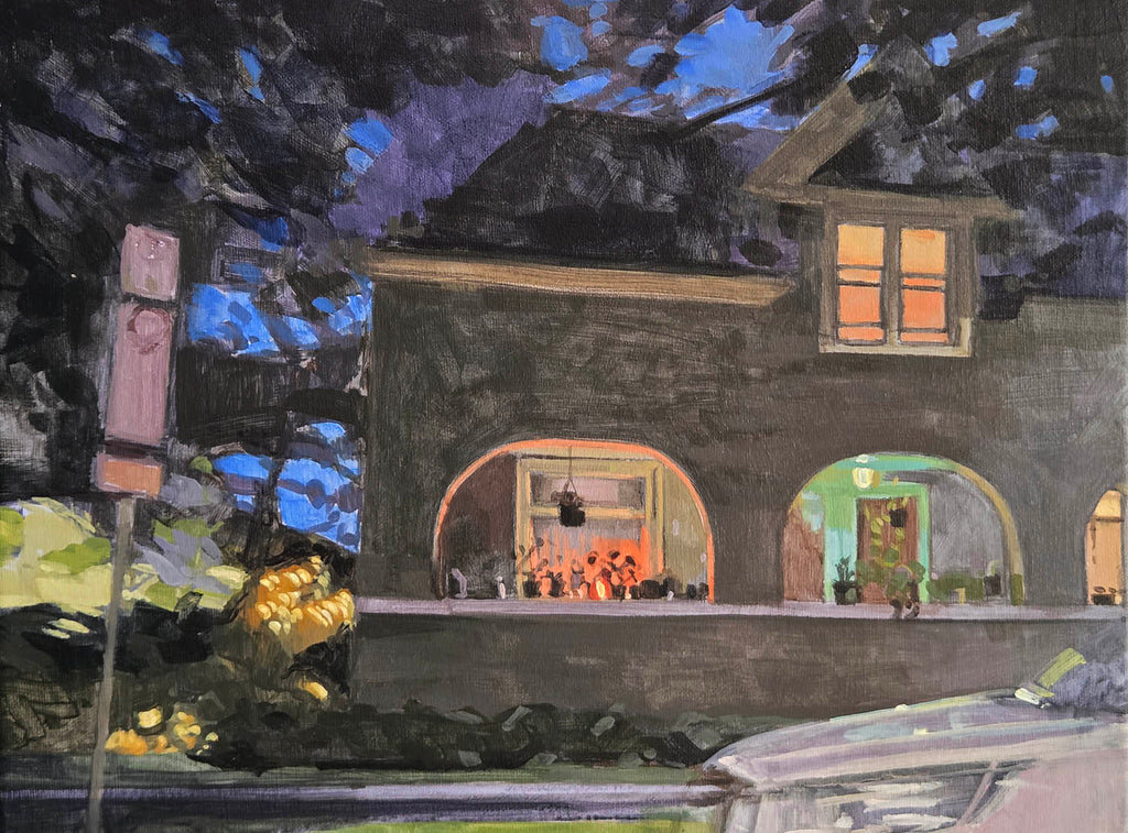 Sarah Sackville artwork 'Porch Plants' at Gallery78 Fredericton, New Brunswick