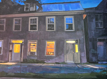 Sarah Sackville artwork 'Light on Sidewalk' at Gallery78 Fredericton, New Brunswick