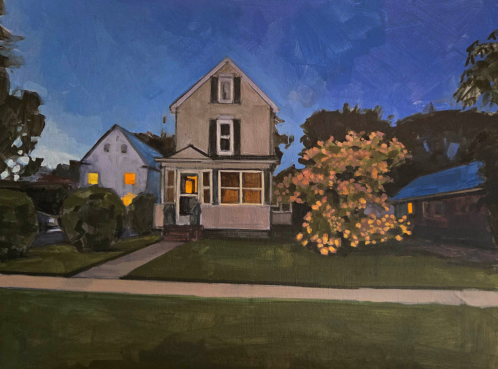 Sarah Sackville artwork 'Night Drive III (Hydrangea)' at Gallery78 Fredericton, New Brunswick