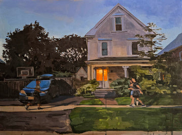 Sarah Sackville artwork 'Basketball Hoop' at Gallery78 Fredericton, New Brunswick