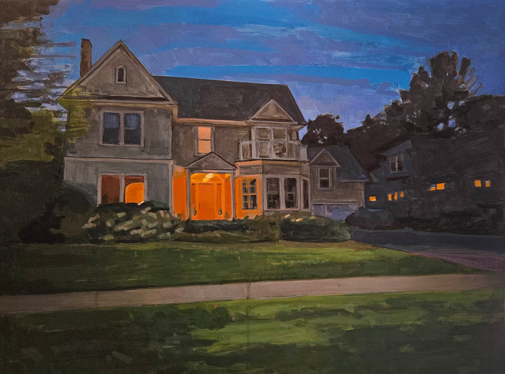 Sarah Sackville artwork 'Orange Portico' at Gallery78 Fredericton, New Brunswick