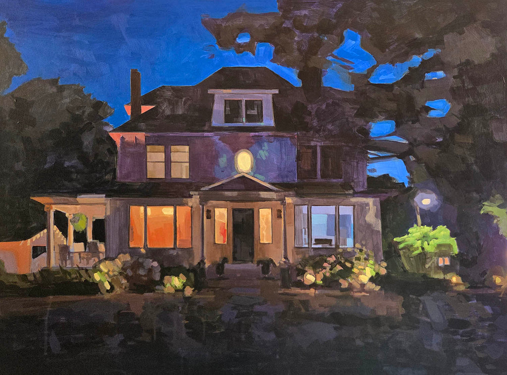 Sarah Sackville artwork 'Garden Lights' at Gallery78 Fredericton, New Brunswick