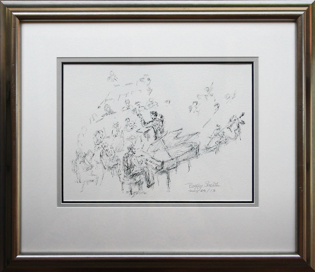 Peggy Smith artwork 'Peter Allen, Pianist' at Gallery78 Fredericton, New Brunswick