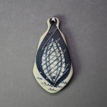 Deichmann Pottery artwork 'Pendant, Fish' at Gallery78 Fredericton, New Brunswick