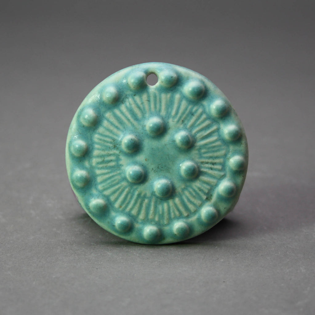 Deichmann Pottery artwork 'Pendant, Blue' at Gallery78 Fredericton, New Brunswick