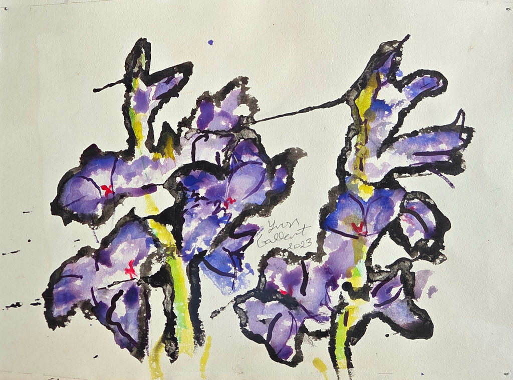 Yvon Gallant artwork 'Iris de mon jardin' at Gallery78 Fredericton, New Brunswick