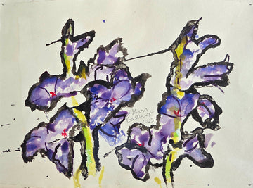 Yvon Gallant artwork 'Iris de mon jardin' at Gallery78 Fredericton, New Brunswick