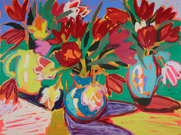 Alexandrya Eaton artwork 'A Whole Lot of Tulips' at Gallery78 Fredericton, New Brunswick
