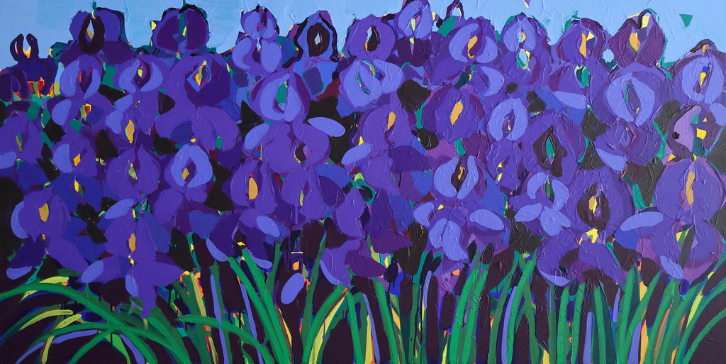 Alexandrya Eaton artwork 'Bridge Street Iris' at Gallery78 Fredericton, New Brunswick