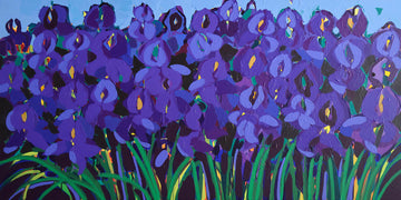 Alexandrya Eaton artwork 'Bridge Street Iris' at Gallery78 Fredericton, New Brunswick