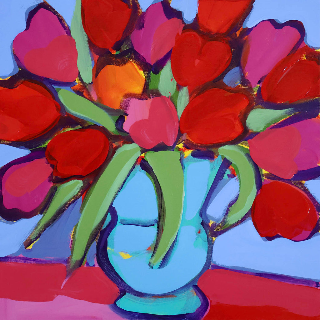 Alexandrya Eaton artwork 'Island Tulips' at Gallery78 Fredericton, New Brunswick