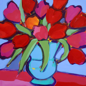 Alexandrya Eaton artwork 'Island Tulips' at Gallery78 Fredericton, New Brunswick