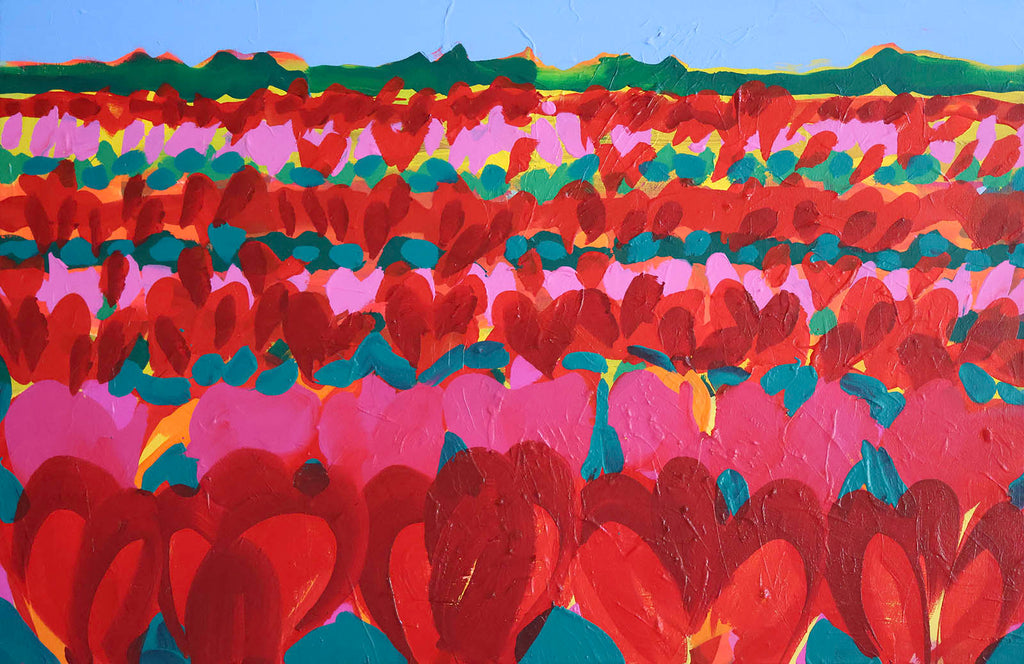 Alexandrya Eaton artwork 'Trueman's Tulips' at Gallery78 Fredericton, New Brunswick