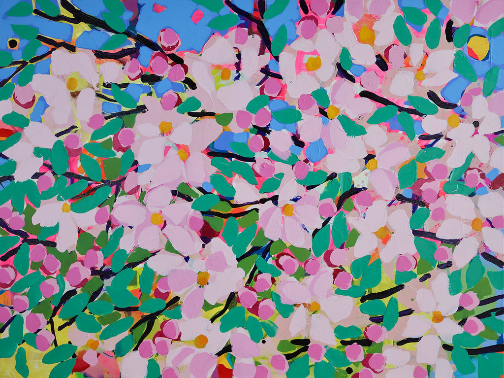 Alexandrya Eaton artwork 'Valley Blossoms' at Gallery78 Fredericton, New Brunswick
