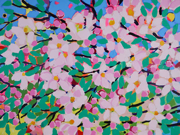 Alexandrya Eaton artwork 'Valley Blossoms' at Gallery78 Fredericton, New Brunswick