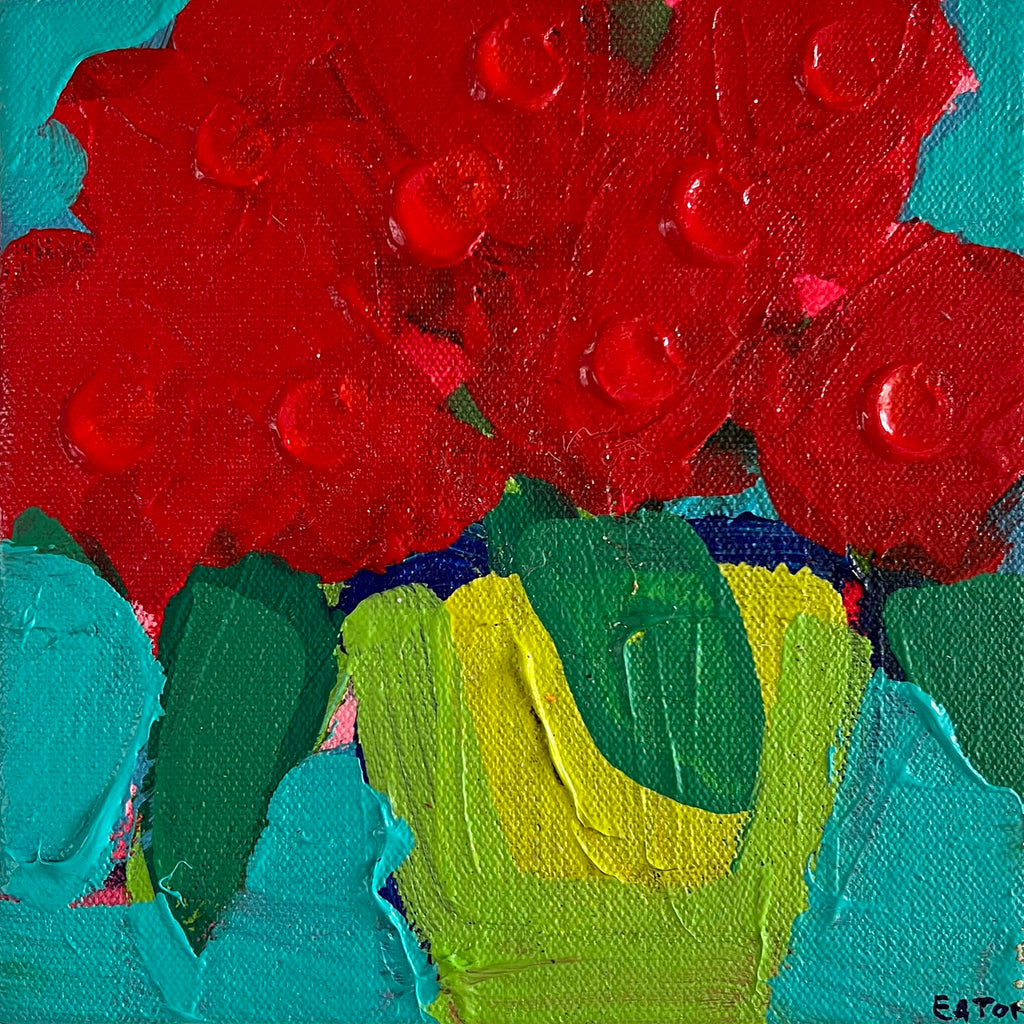 Alexandrya Eaton artwork 'Mini Flowers I' at Gallery78 Fredericton, New Brunswick