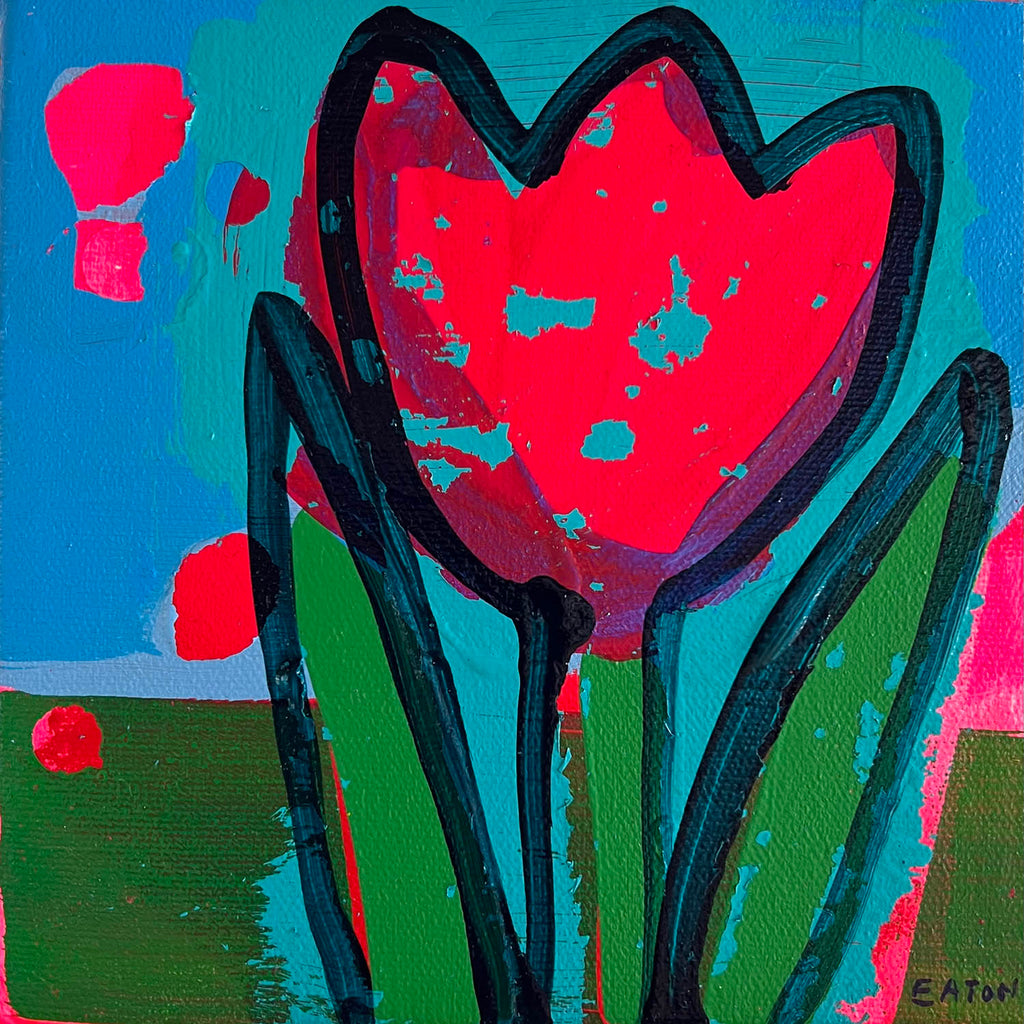 Alexandrya Eaton artwork 'Mini Flowers III' at Gallery78 Fredericton, New Brunswick