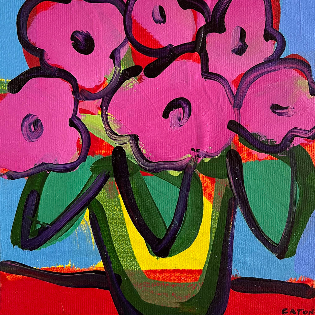 Alexandrya Eaton artwork 'Mini Flowers IV' at Gallery78 Fredericton, New Brunswick