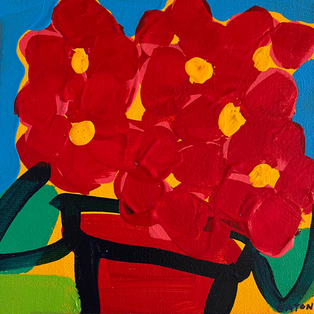 Alexandrya Eaton artwork 'Mini Flowers VI' at Gallery78 Fredericton, New Brunswick