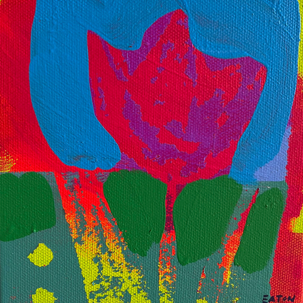 Alexandrya Eaton artwork 'Mini Flowers X' at Gallery78 Fredericton, New Brunswick