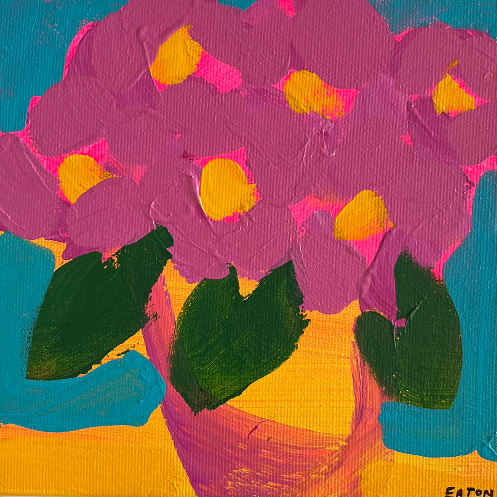 Alexandrya Eaton artwork 'Mini Flowers XI' at Gallery78 Fredericton, New Brunswick