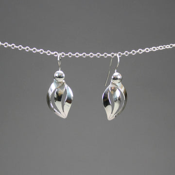 David Gomez artwork 'Curled Leaf Earrings' at Gallery78 Fredericton, New Brunswick
