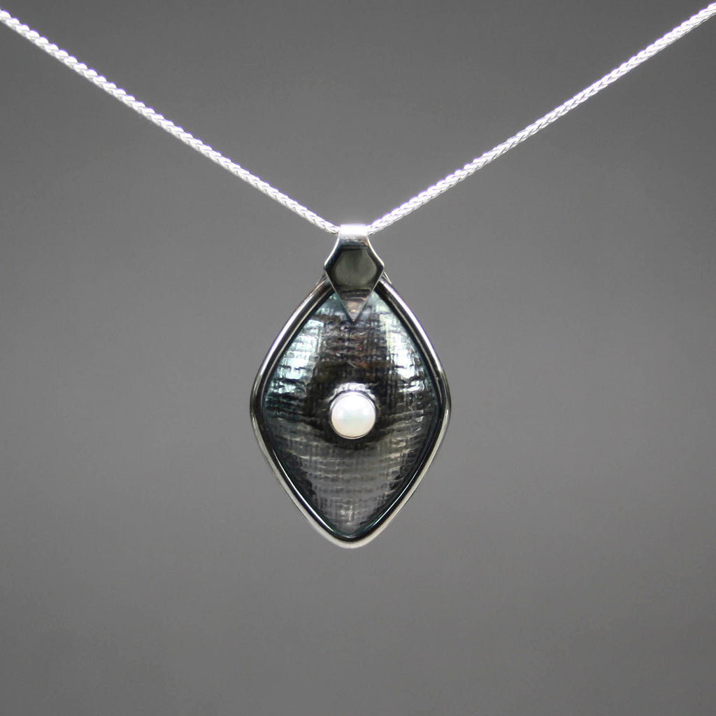 David Gomez artwork 'White Pearl Necklace' at Gallery78 Fredericton, New Brunswick