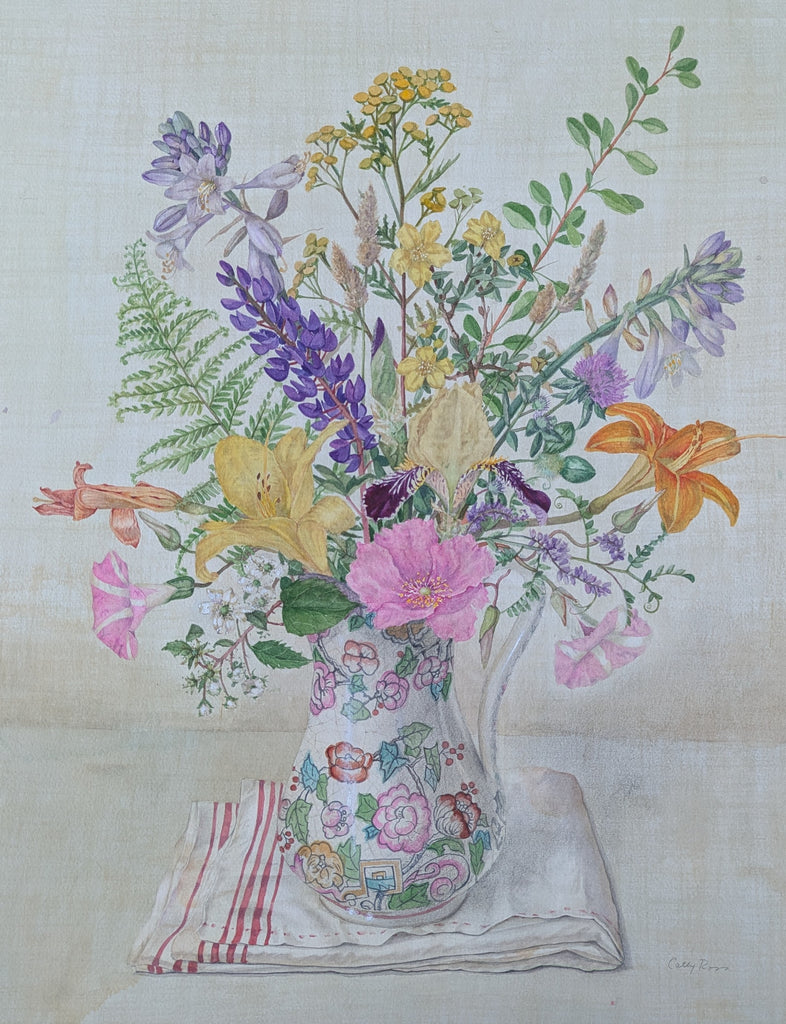 Cathy Ross artwork 'Island Flowers' at Gallery78 Fredericton, New Brunswick
