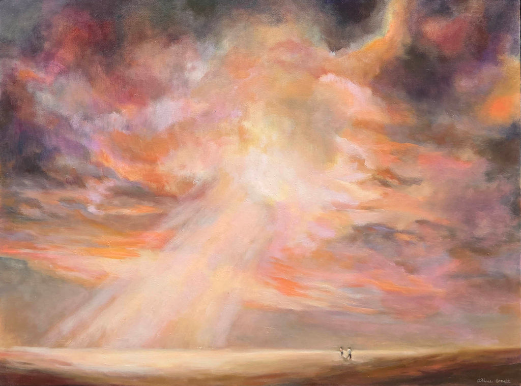 Céline Genest artwork 'Un trou dans les nuages, A Hole in the Sky' at Gallery78 Fredericton, New Brunswick