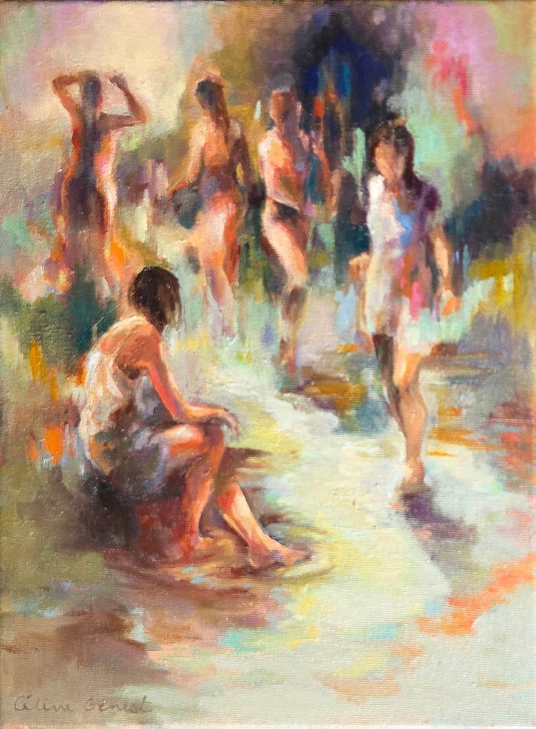 Céline Genest artwork 'Pause à la source, Resting by the Stream' at Gallery78 Fredericton, New Brunswick