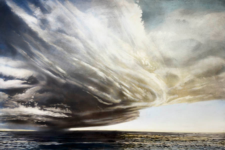 Stephen Hutchings artwork 'Departing Storm' at Gallery78 Fredericton, New Brunswick