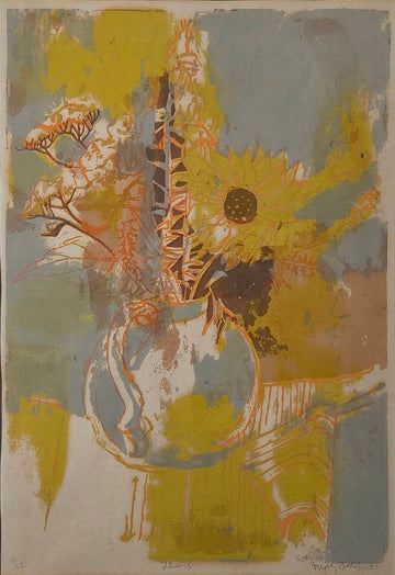 Molly Lamb Bobak artwork 'Flowers' at Gallery78 Fredericton, New Brunswick