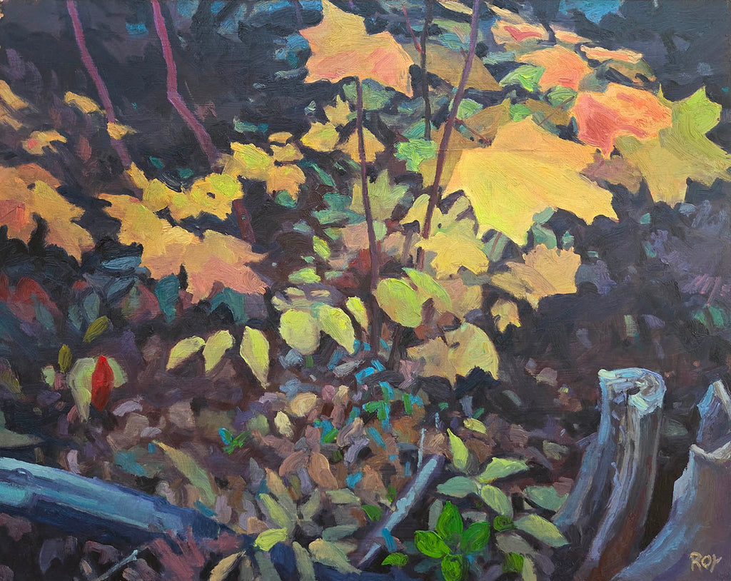 Réjean Roy artwork 'Couleurs du sous bois' at Gallery78 Fredericton, New Brunswick
