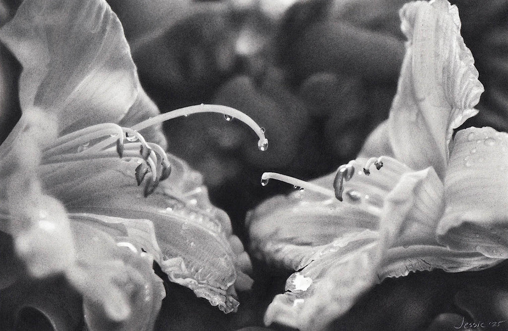 Jessie Babin artwork 'Rain' at Gallery78 Fredericton, New Brunswick