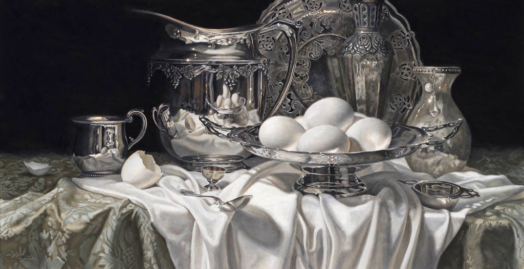 Susan Paterson artwork 'Breakfast Table' at Gallery78 Fredericton, New Brunswick