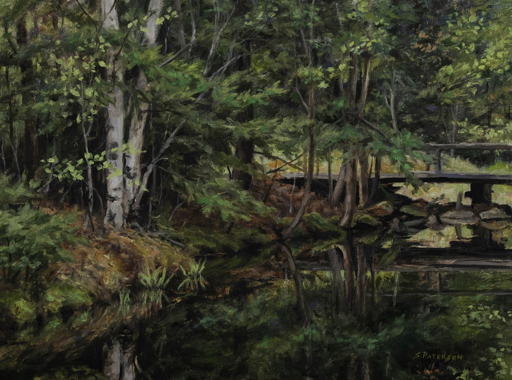 Susan Paterson artwork 'Pond Reflections' at Gallery78 Fredericton, New Brunswick
