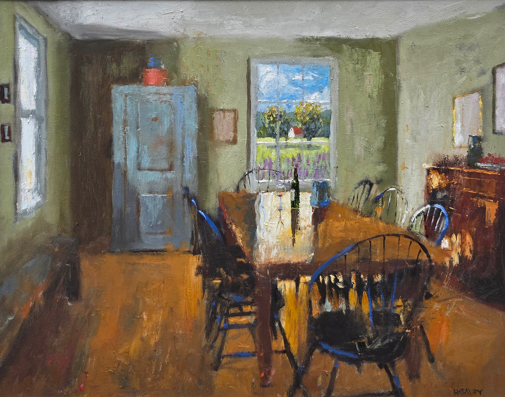 Paul Healey artwork 'Lupins Out the Window' at Gallery78 Fredericton, New Brunswick