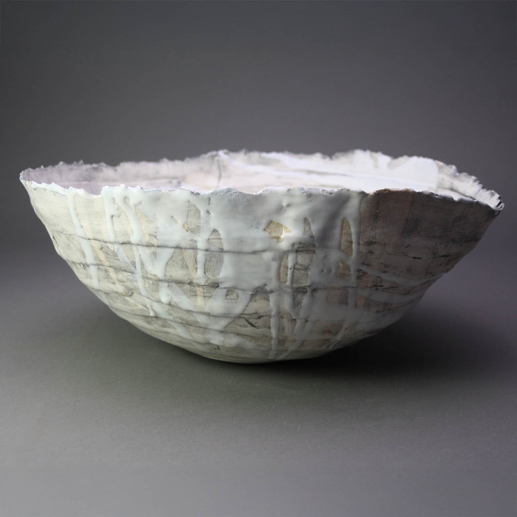 Heather Waugh Pitts artwork 'Bowl with Strips' at Gallery78 Fredericton, New Brunswick