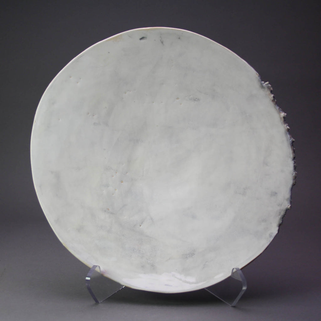 Heather Waugh Pitts artwork 'White Porcelain Plate with Side Texture' at Gallery78 Fredericton, New Brunswick