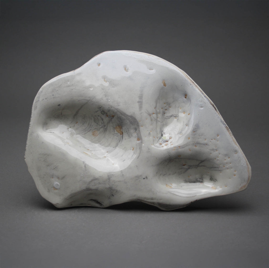 Heather Waugh Pitts artwork 'Oyster Plate for Three, White' at Gallery78 Fredericton, New Brunswick