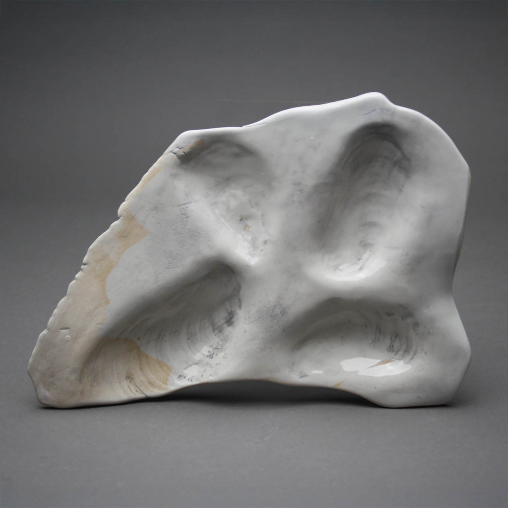 Heather Waugh Pitts artwork 'Oyster Plate for Four, White' at Gallery78 Fredericton, New Brunswick
