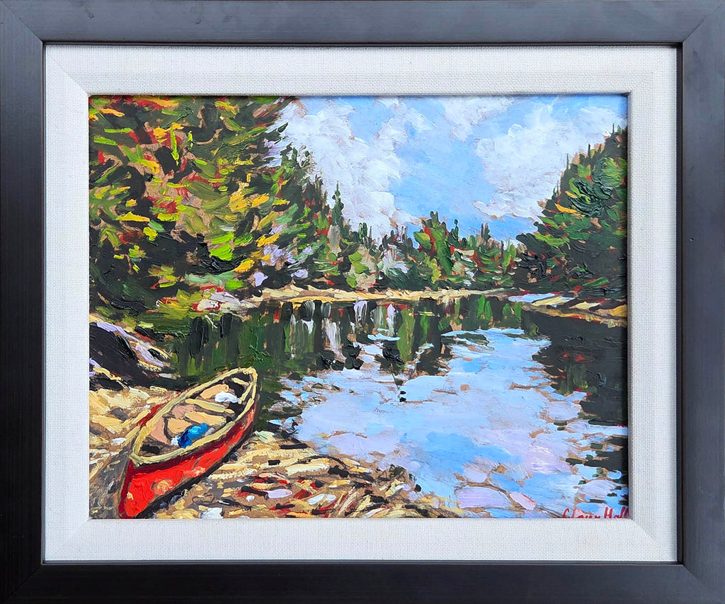 Glenn Hall artwork 'April, Jock River' at Gallery78 Fredericton, New Brunswick