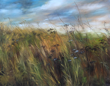 Amber Young artwork 'The Back Field' at Gallery78 Fredericton, New Brunswick