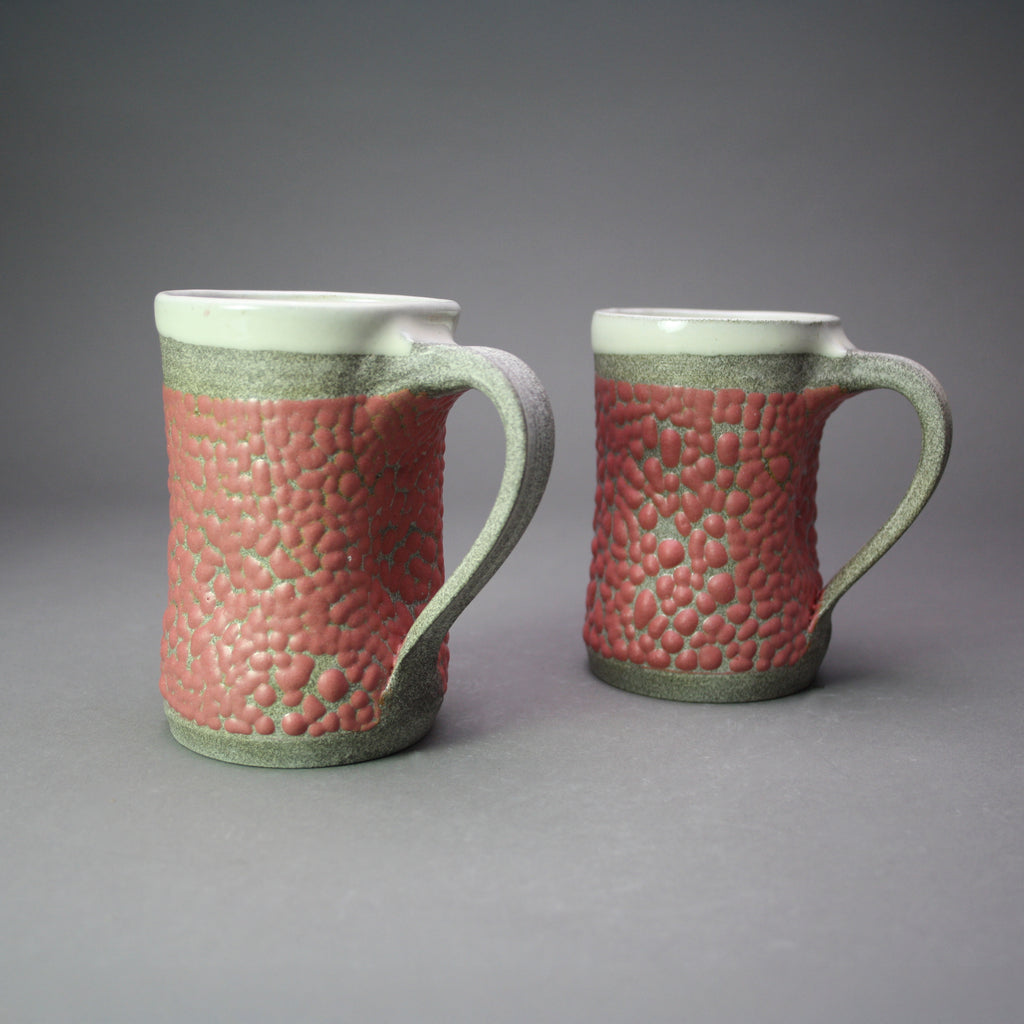 Matthew Cripps artwork 'Mug: Pink Crawl, Granite Clay' at Gallery78 Fredericton, New Brunswick