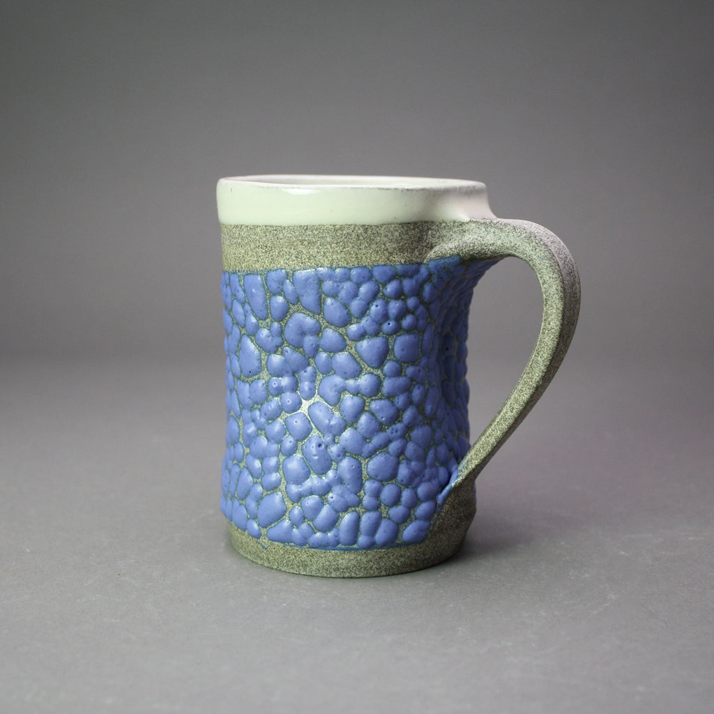 Matthew Cripps artwork 'Mug: Blue Crawl, Granite Clay' at Gallery78 Fredericton, New Brunswick