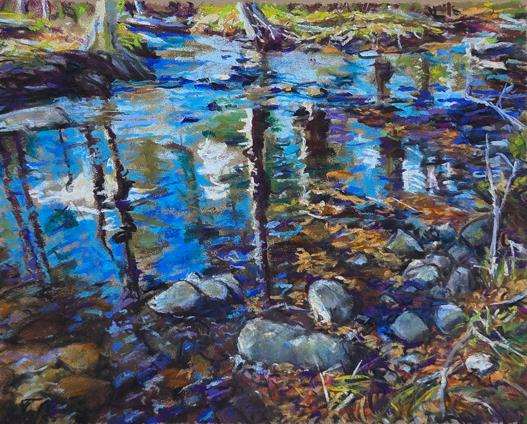 Guy Vézina artwork 'November Stream' at Gallery78 Fredericton, New Brunswick