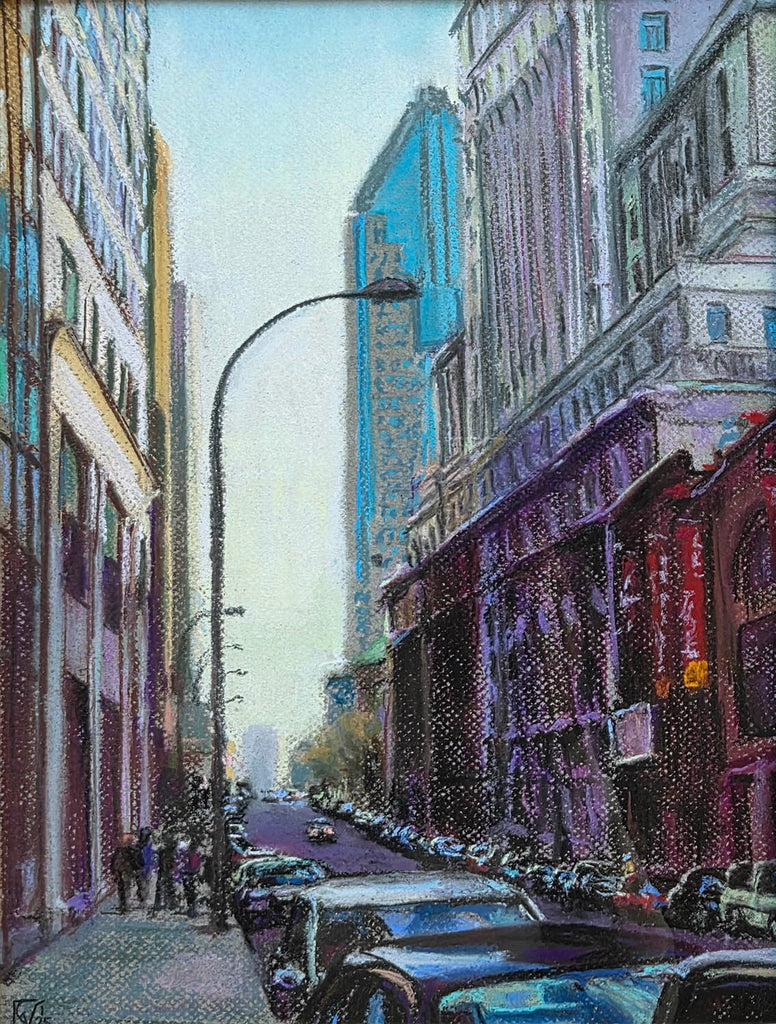 Guy Vézina artwork 'Parking Spot, Montreal' at Gallery78 Fredericton, New Brunswick